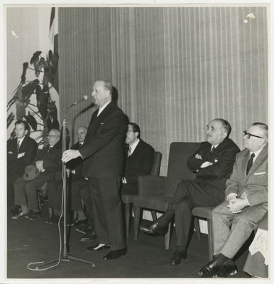 Inaugurazione della filiale Cariplo di Gallarate, 22 gennaio 1967 (Tecnifoto Giovara)