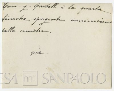 Scorcio della cittadina di Aberystwyth nel Galles, 1898-1901 (Bernardino Nogara), verso
