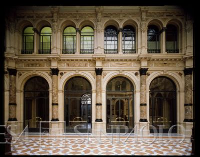 Palazzo di piazza della Scala 6, salone A, marzo 1990 (Gabriele Basilico)