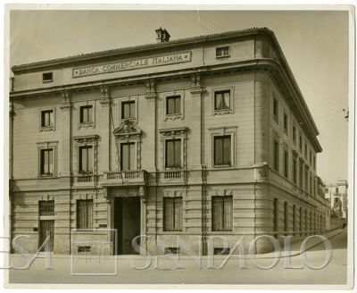 BCI, Bergamo: sede di Piazza Cavour 9, anni 1920-1930 (foto di A. Betton)