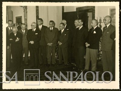 Alte cariche del Banco Ambrosiano, 7 ottobre 1955 (Foto N. Ferrario)