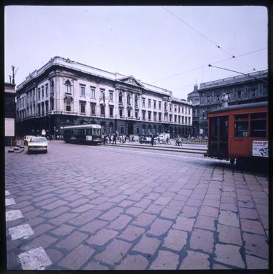 Palazzo di piazza della Scala 6, esterno, anni 1980-1990 (fotografo sconosciuto)