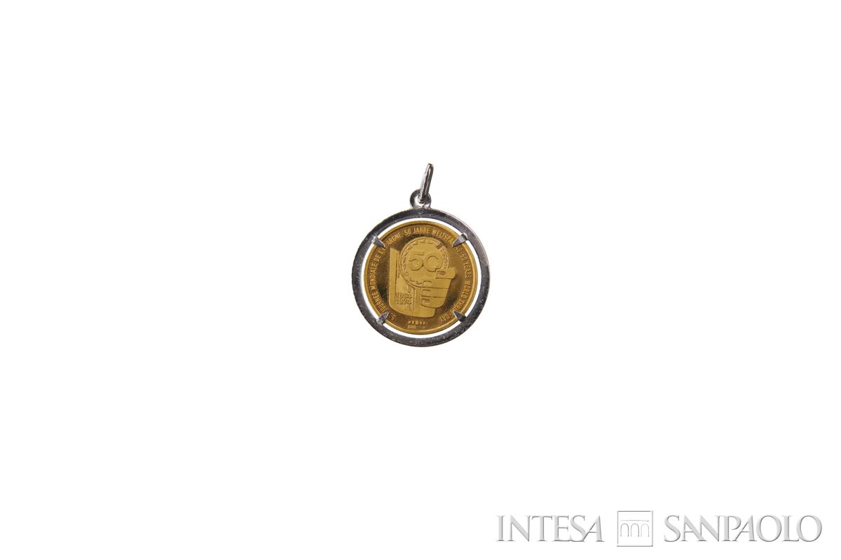 Medaglia per il 50° anniversario della Giornata mondiale del risparmio, 1974 (fronte)