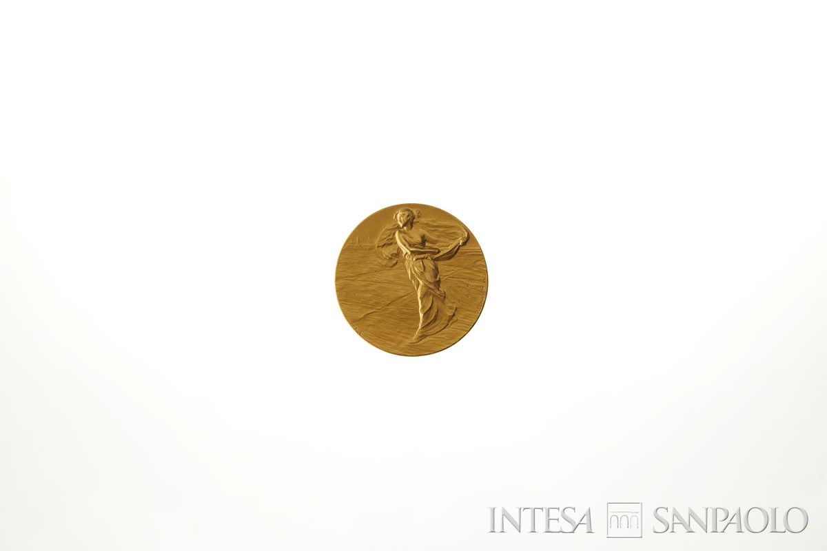 Medaglia in oro della seminatrice, post 1898 (fronte)