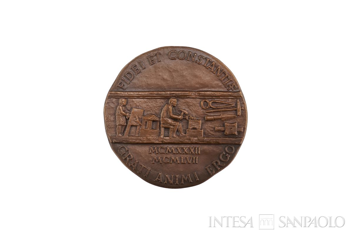 IMI, 25° anniversario di fondazione, 1957 (verso)