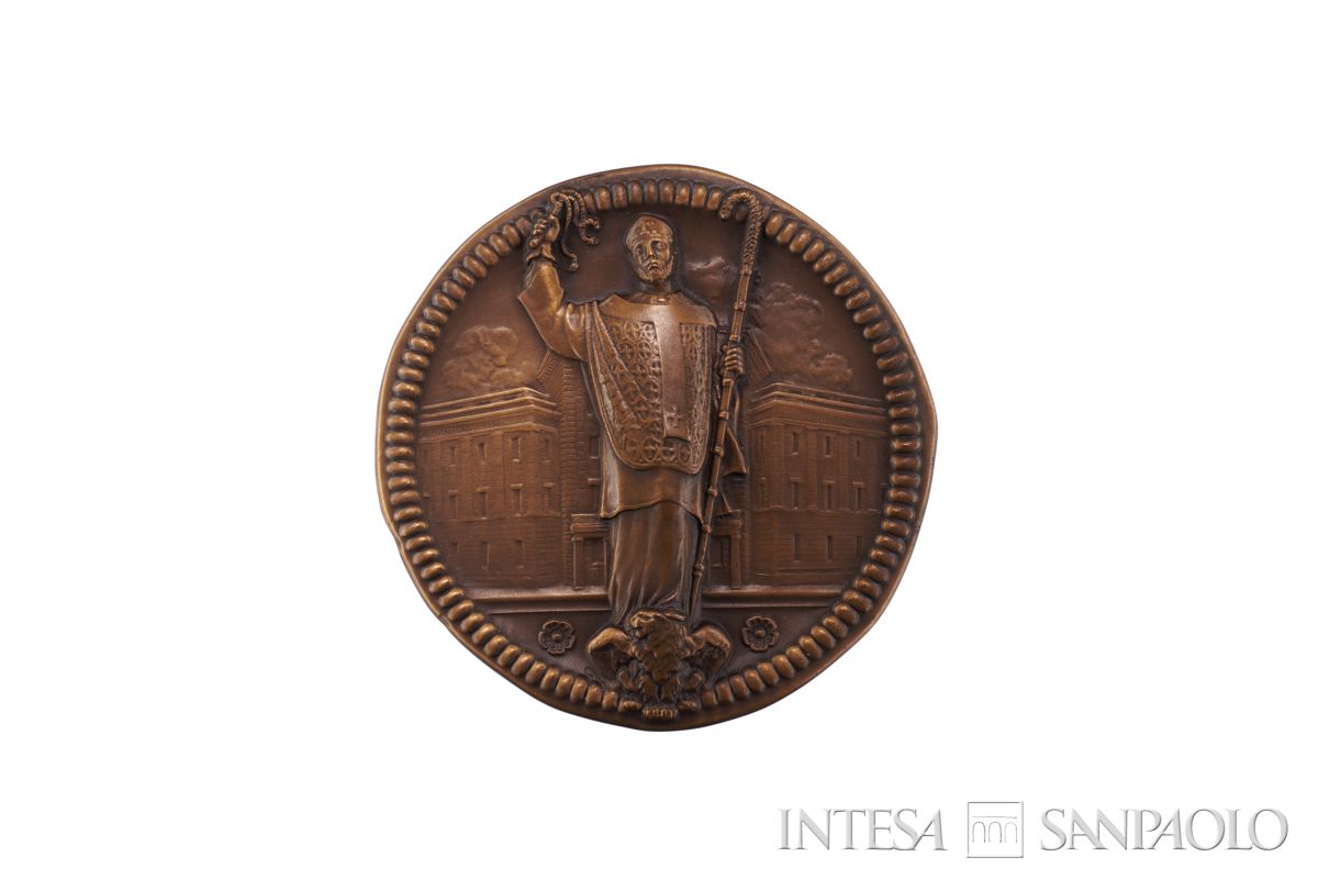 Medaglia per il 70° del Banco Ambrosiano, 1966 (fronte)