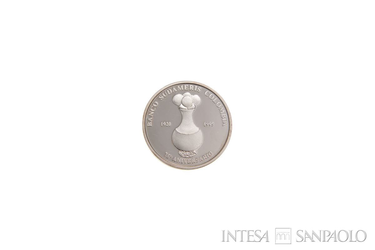 Medaglia per il 50° anniversario del Banco Sudameris Colombia, 1995 (fronte)