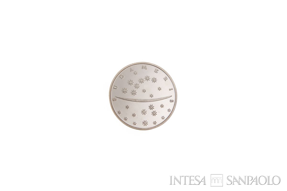 Medaglia per il 50° anniversario del Banco Sudameris Colombia, 1995 (retro)