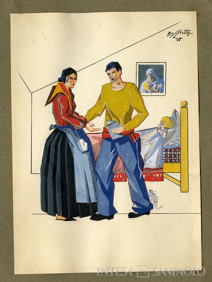 Giovanni Bissietta, Il figlio ammalato, 1928