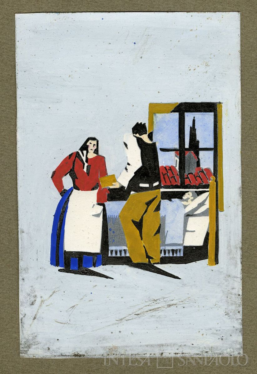 Giovanni Bissietta, Il figlio ammalato (variante), 1928