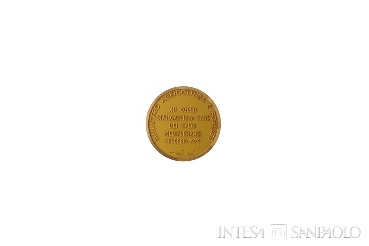 Medaglia del Centro Lombardo Incremento Orto-floro-frutticoltura a Minoprio, 1972 (retro)