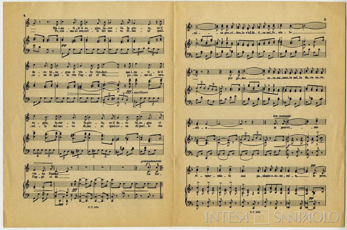 Cariplo, Inno del Risparmio, 1928 (spartito)