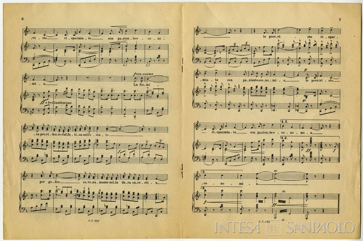 Cariplo, Inno del Risparmio, 1928 (spartito)