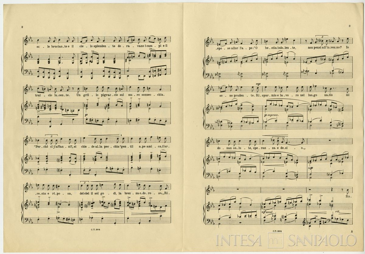 Cariplo, Inno del risparmio, 1929 (spartito)