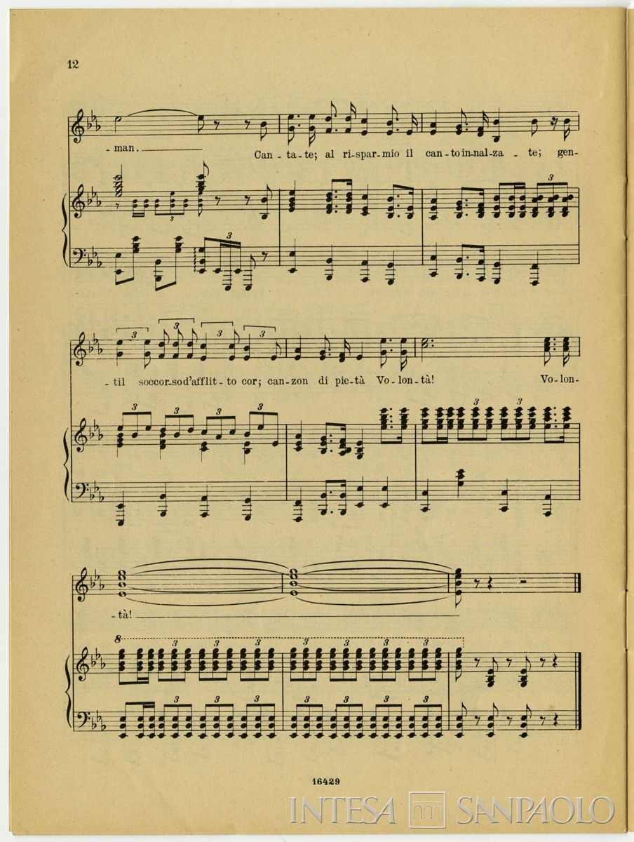 Cariplo, Inno del risparmio, 1935 (spartito)