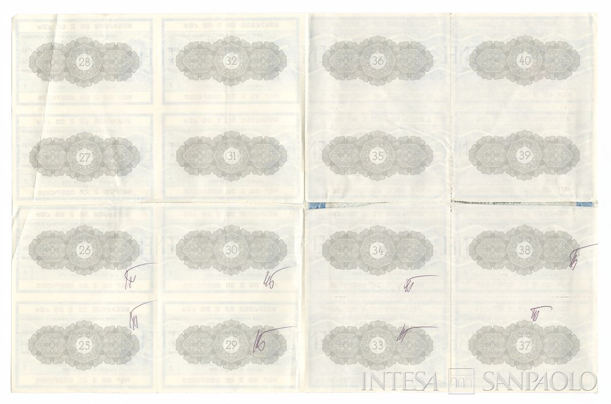 ENEL Ente nazionale per l'energia elettrica, certificati obbligazionari al portatore - verso a