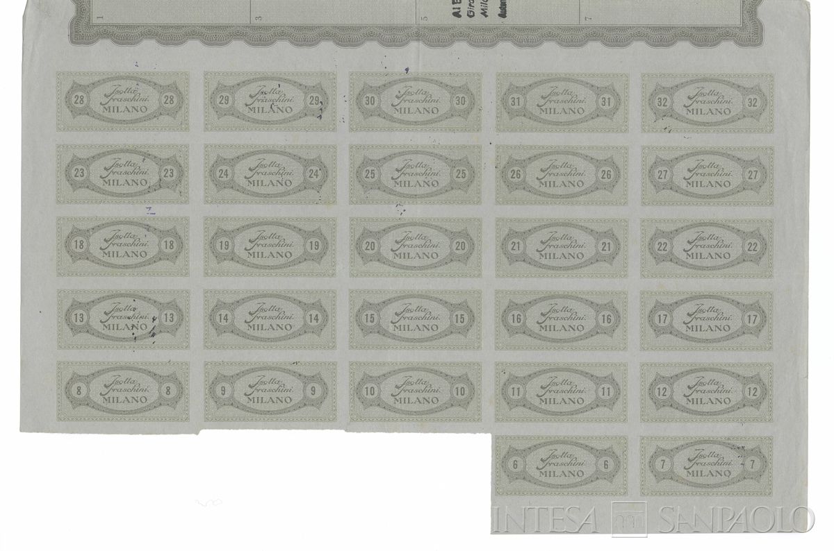 Fabbrica automobili Isotta Fraschini SpA, certificati azionari nominativi - verso a