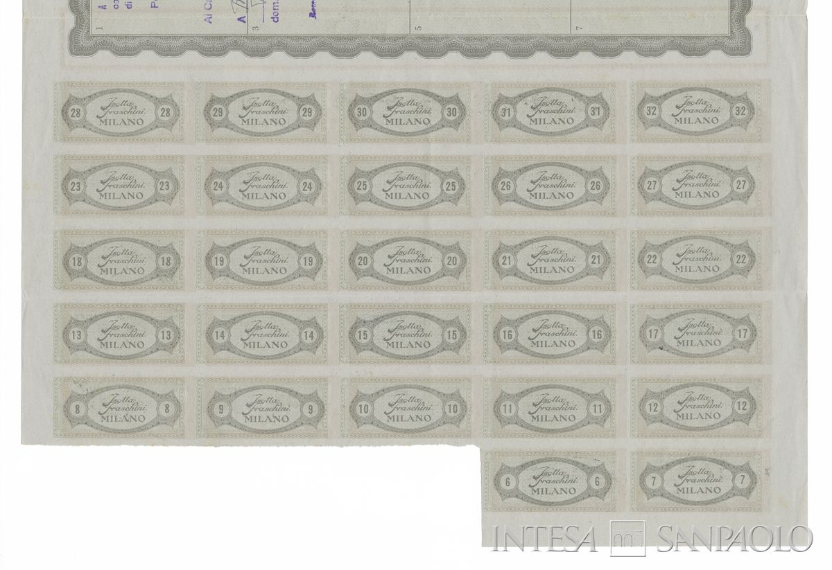 Fabbrica automobili Isotta Fraschini SpA, certificati azionari nominativi - verso b