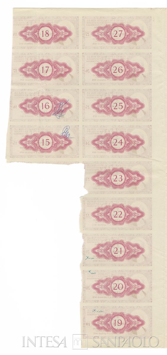 Istituto di credito per le imprese di pubblica utilità, certificato obbligazionario al portatore - verso