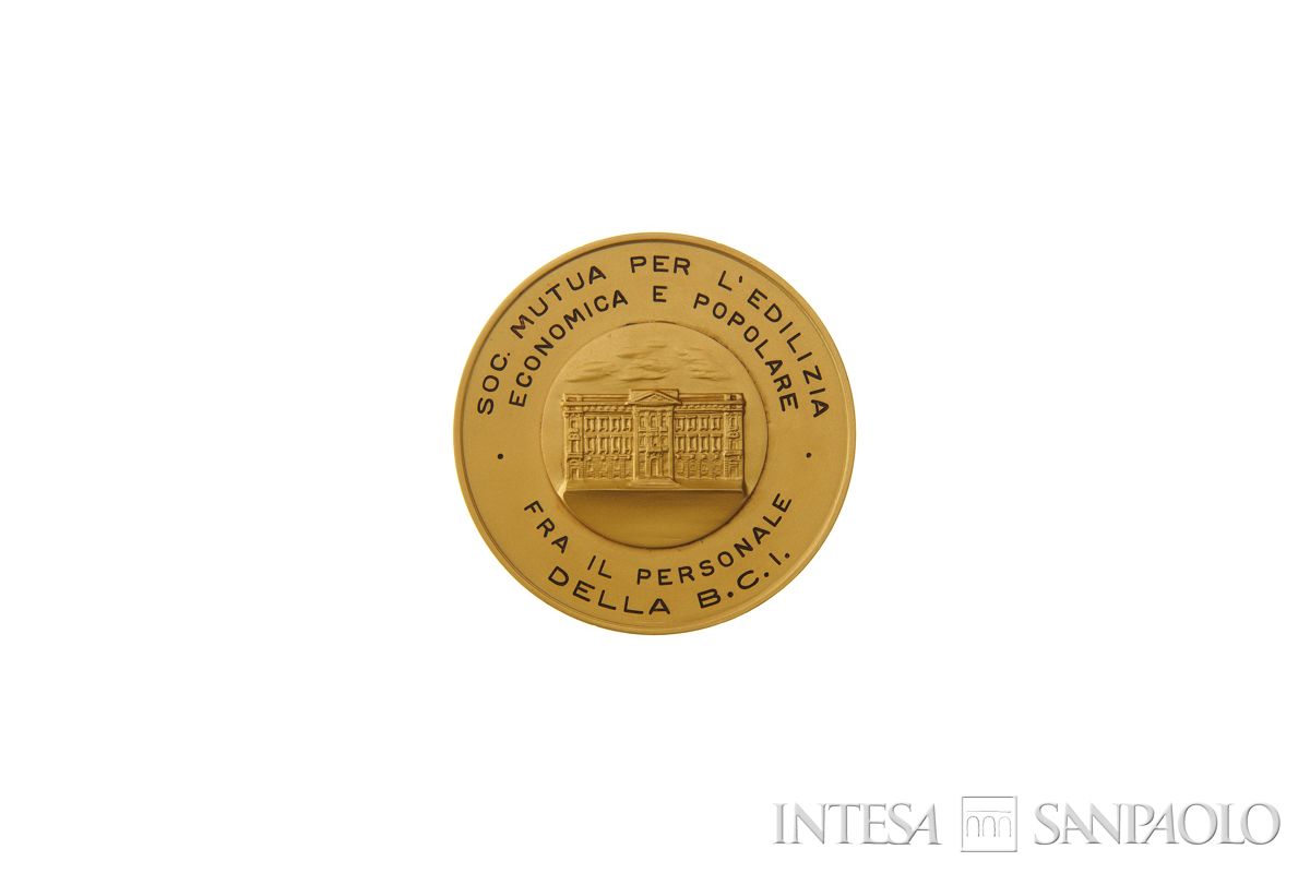 Società Mutua per l'edilizia economica e popolare fra il personale della B.C.I. (SMEEP), riconoscimento al presidente uscente Silvio Cipriani, 1967 (recto)