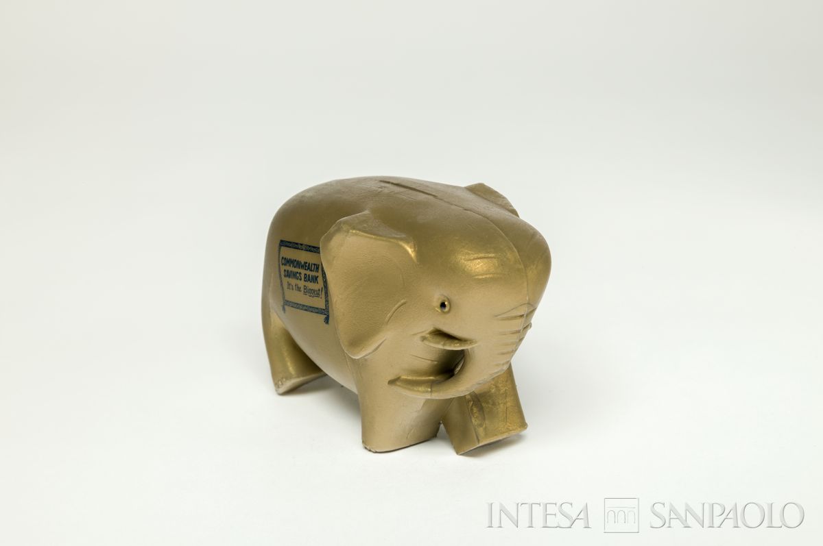 Australia, Commonwealth Savings Bank of Australia, salvadanaio a forma di elefante, anni 1960