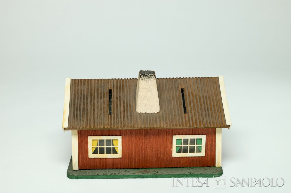 Svezia, Sparbanken, salvadanaio a forma di casa svedese, anni 1960 (AB Avant)