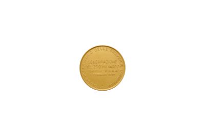 Medaglia della Cariplo per la celebrazione del raggiungimento del 200° miliardo, 1955 (retro)