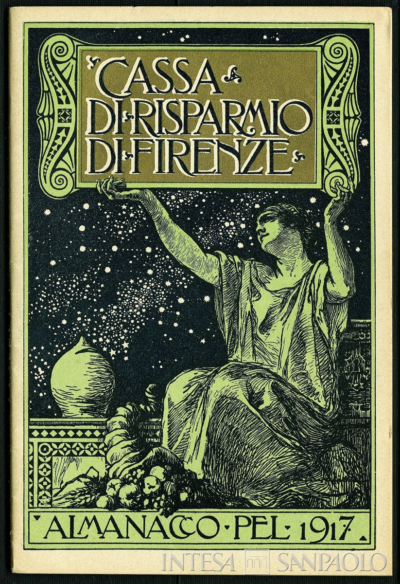 Cassa di Risparmio di Firenze, grafica di copertina dell'almanacco 1917