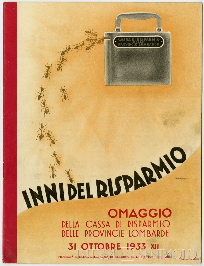 Inno al Risparmio composto per la Giornata Mondiale del Risparmio, edizione del 1933