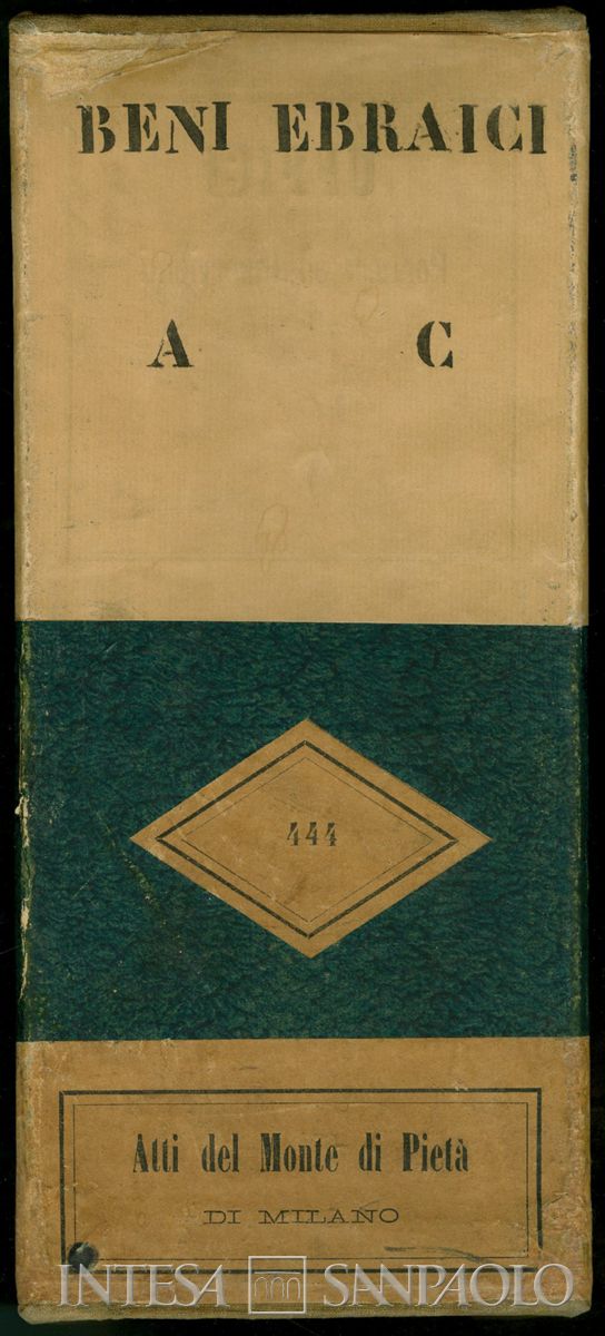 Faldone delle pratiche Egeli del Monte di Pietà di Milano