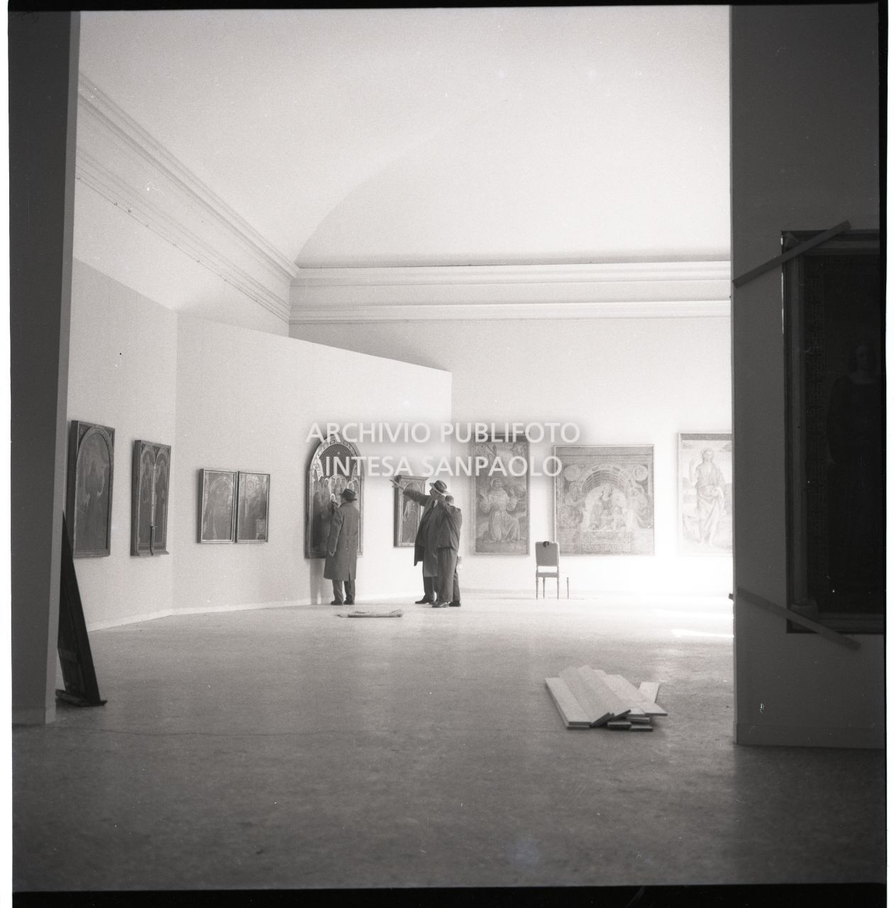 Vernissage organizzato durante gli ultimi lavori di allestimento della Mostra<br>455545