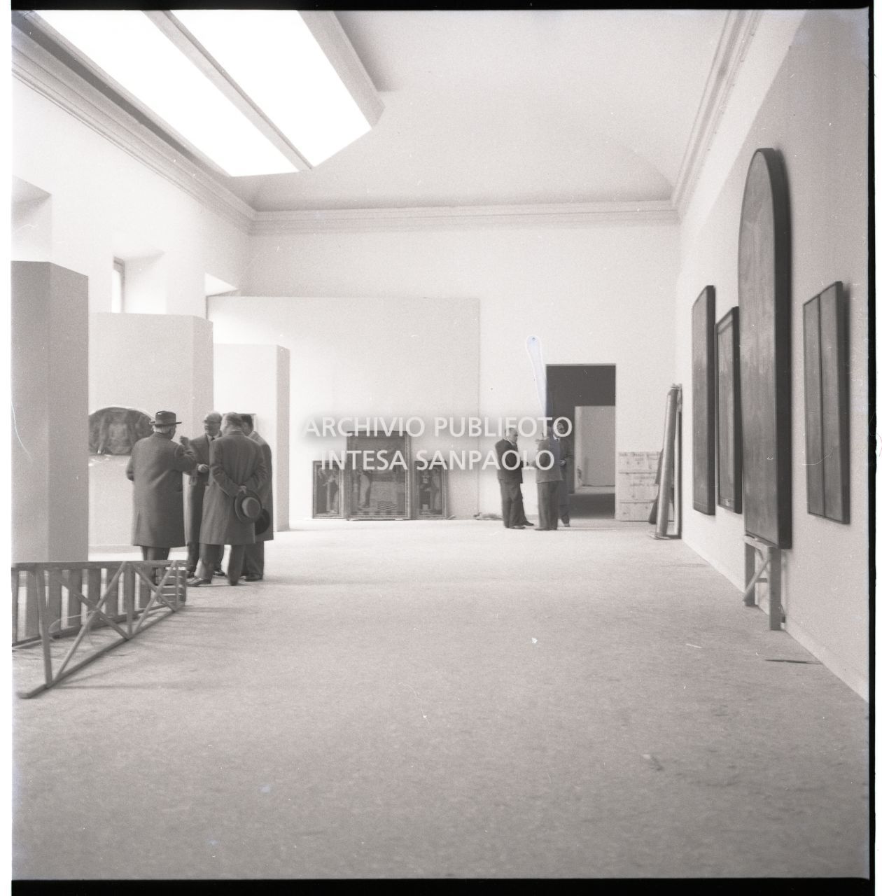 Vernissage organizzato durante gli ultimi lavori di allestimento della Mostra<br>455546