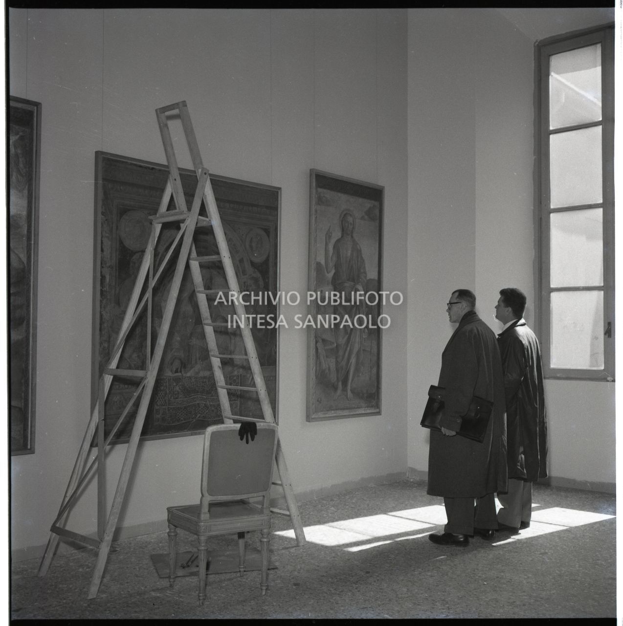 Vernissage organizzato durante gli ultimi lavori di allestimento della Mostra<br>455555