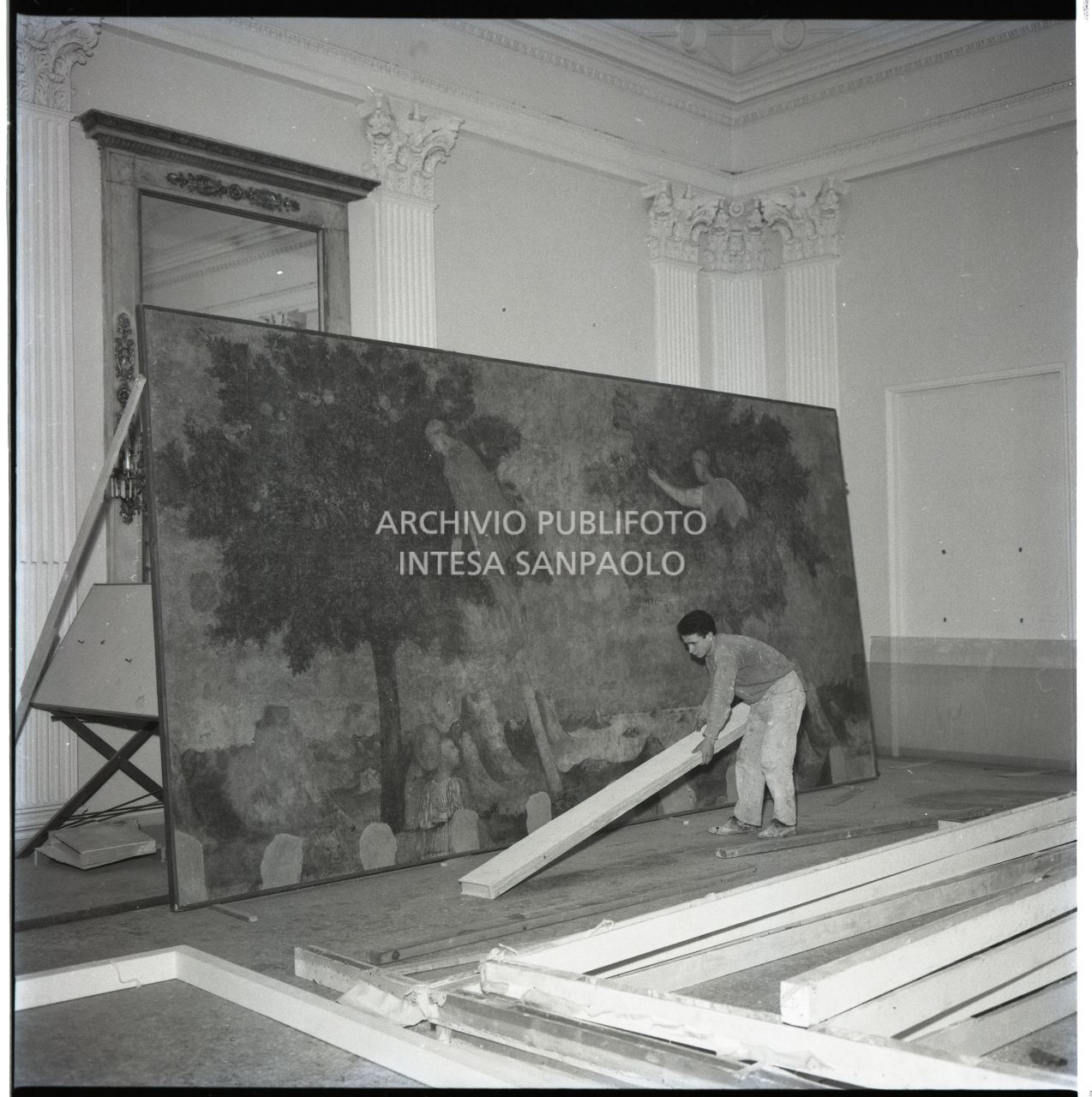 Ultimi lavori di allestimento della Mostra<br>455556