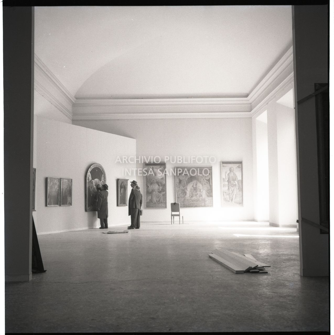 Vernissage organizzato durante gli ultimi lavori di allestimento della Mostra<br>455557