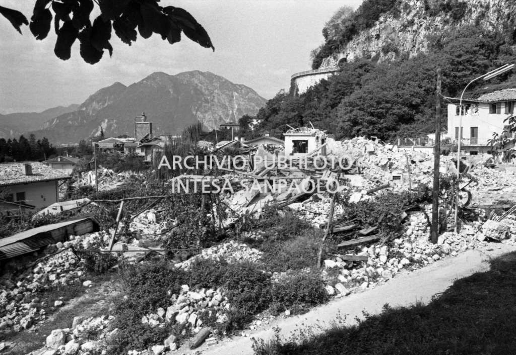 Scorcio di uno delle località in Friuli colpite dal terremoto