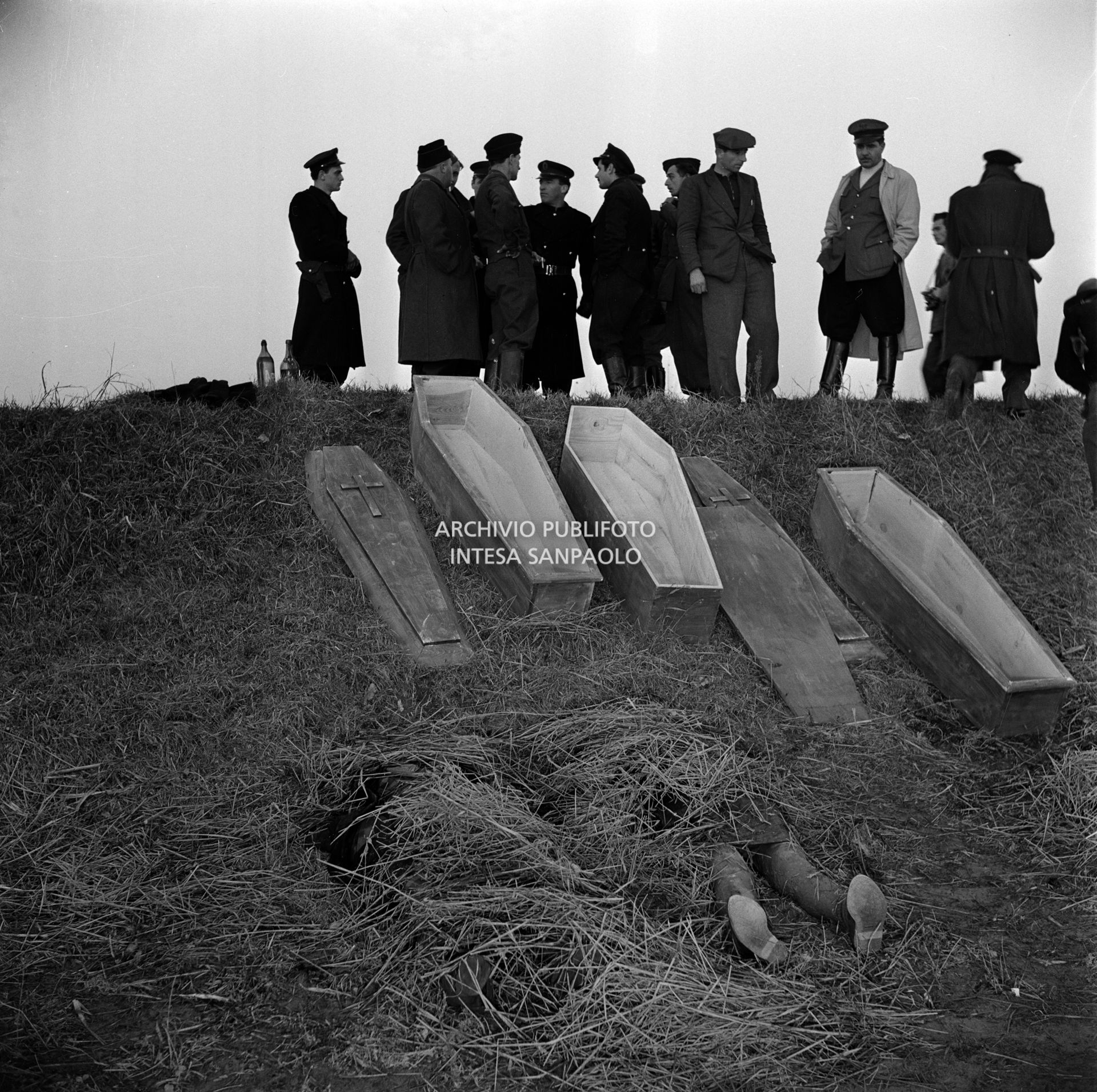 Vittime dell'alluvione del Polesine a Frassinelle