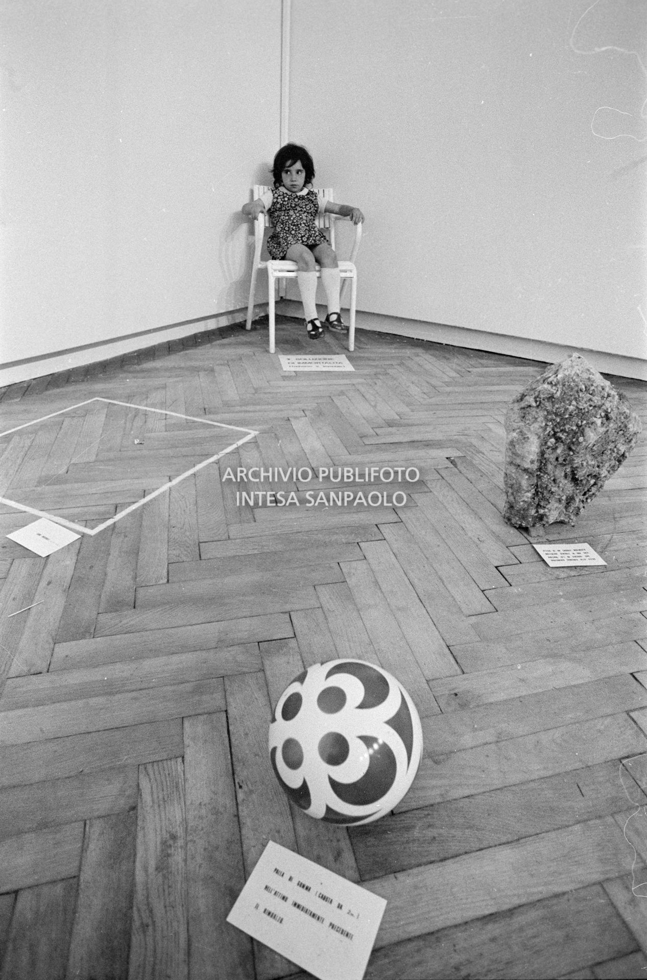 Particolare della composizione vivente di Gino De Dominicis installata alla XXXVI Biennale internazionale d'arte di Venezia