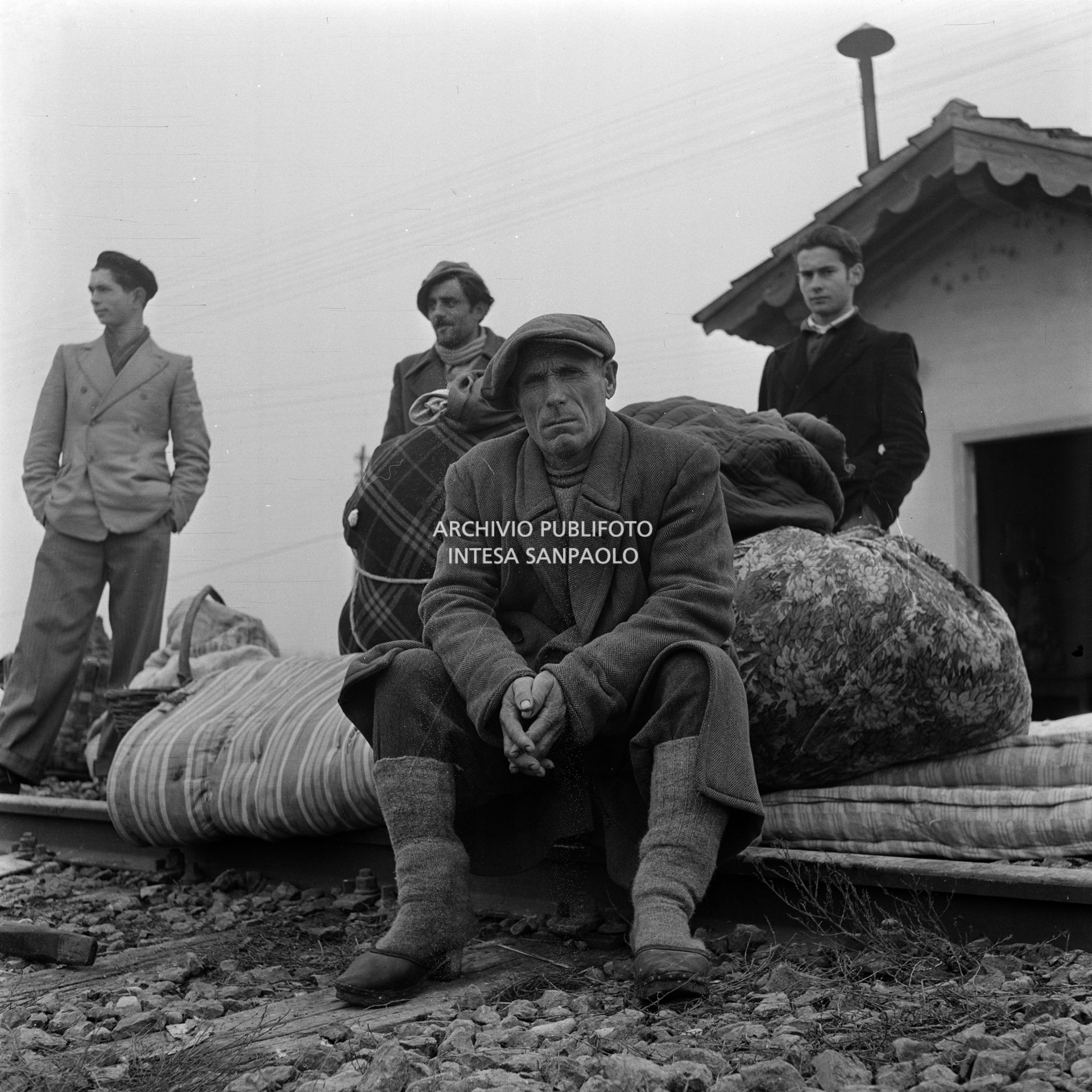 Sfollati durante l'alluvione del Polesine