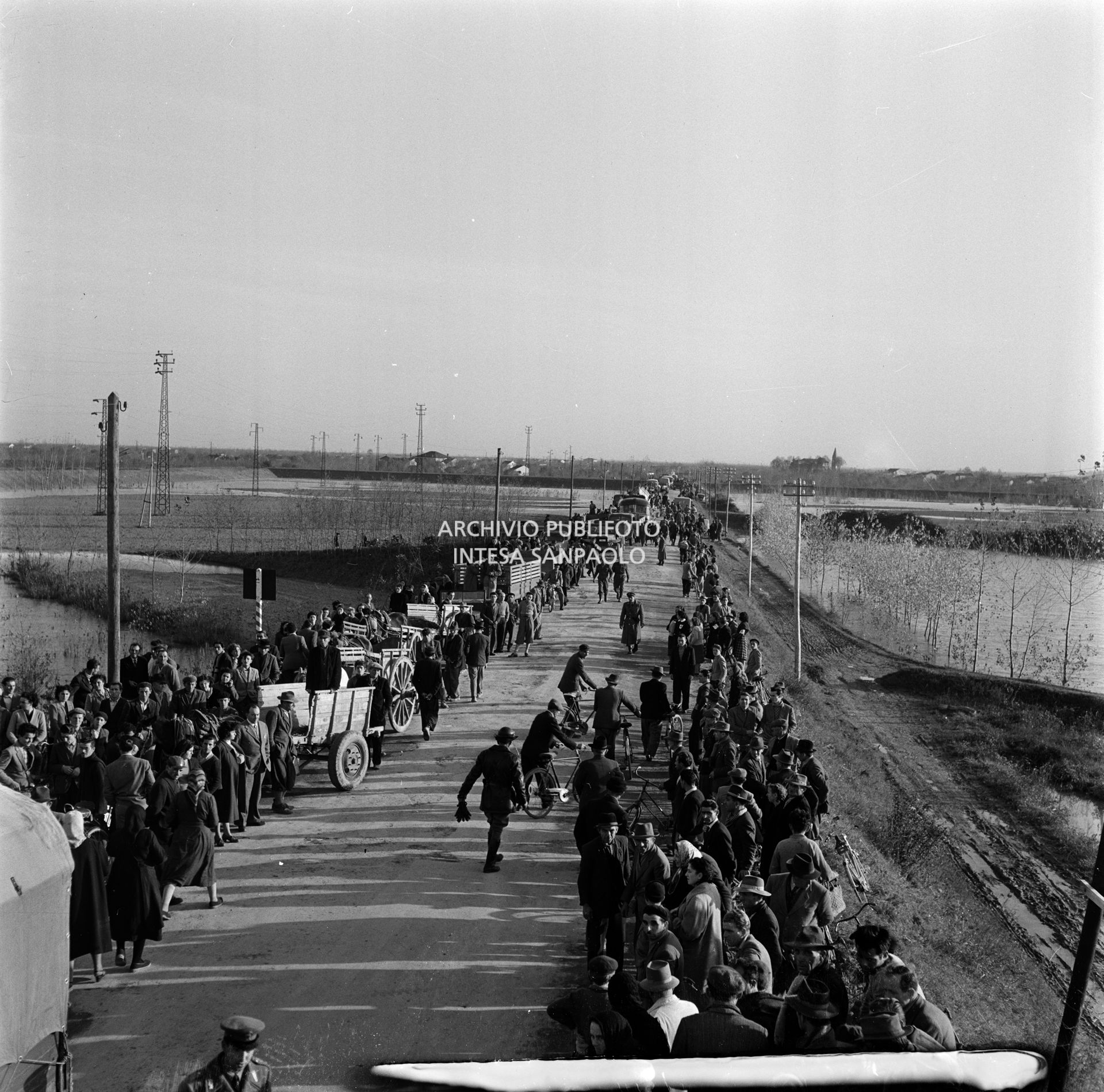 Alluvionati a Corbola, nel Polesine