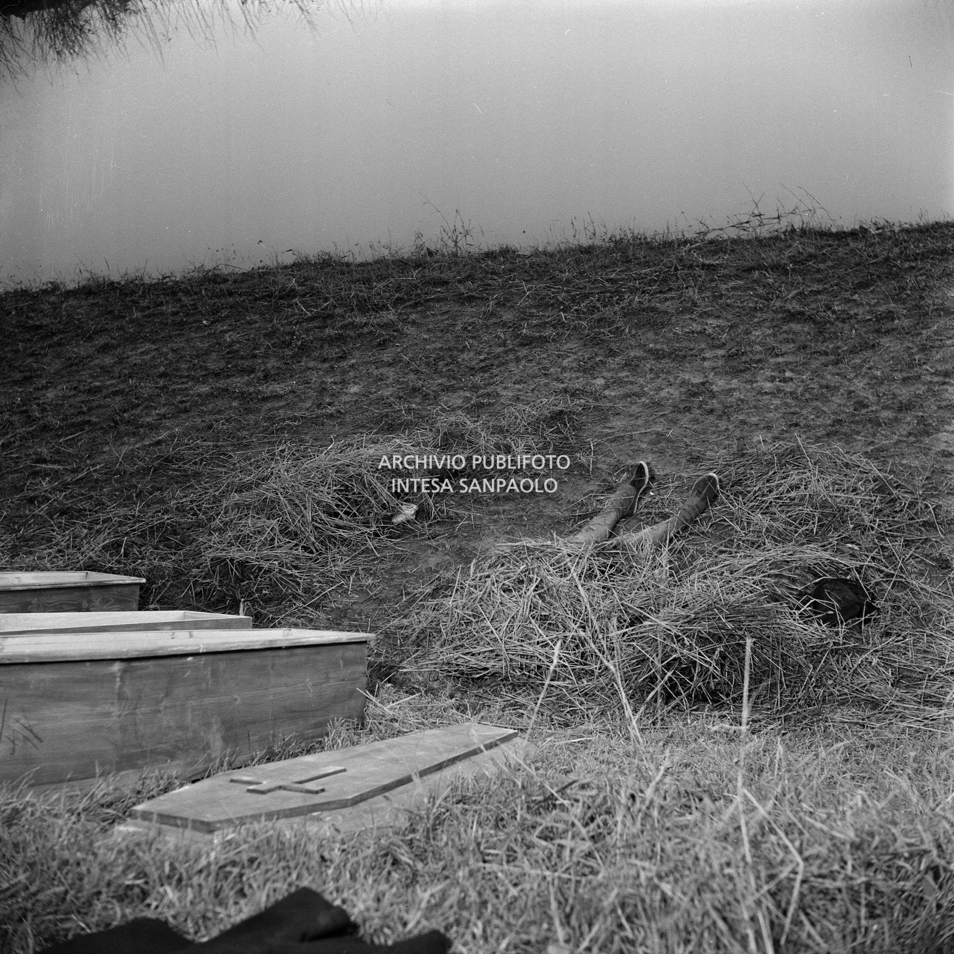 Vittime dell'alluvione del Polesine a Frassinelle