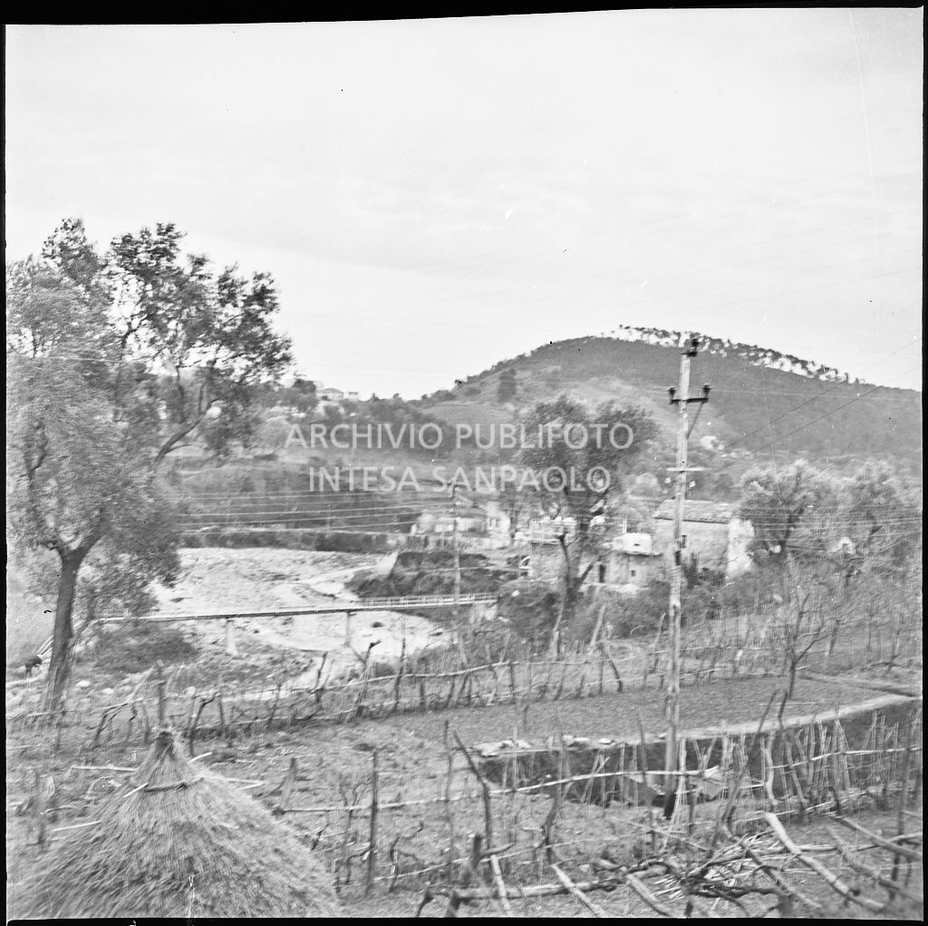 Scorcio della campagna e del torrente nei pressi dello stabilimento Belsana<br>26696