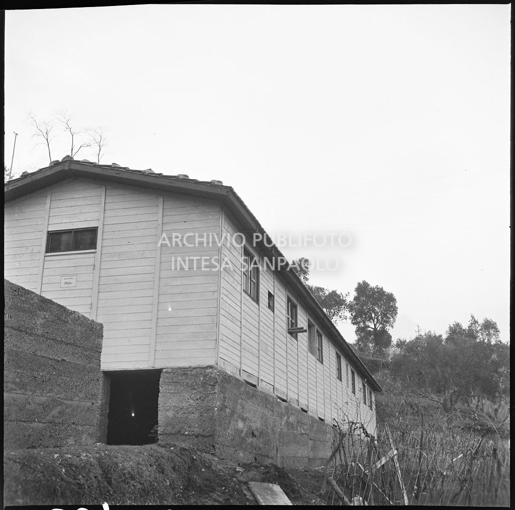 Veduta esterna di un fabbricato dello stabilimento Belsana<br>26722