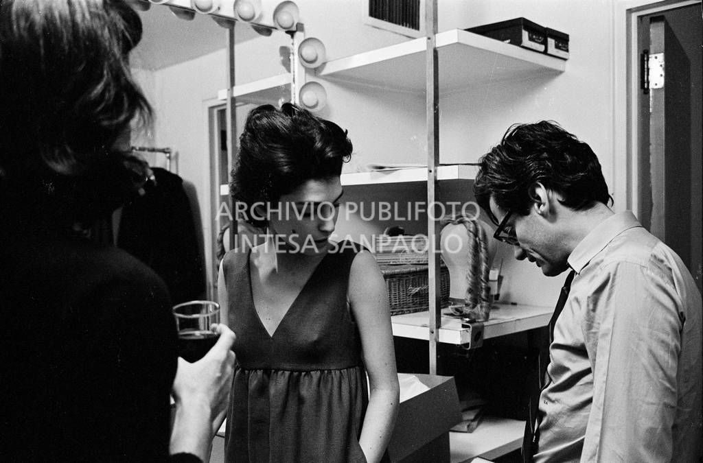 Benedetta Barzini e Richard Avedon in camerino<br>727793/8