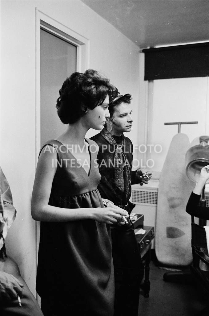 Benedetta Barzini in camerino<br>727793/29