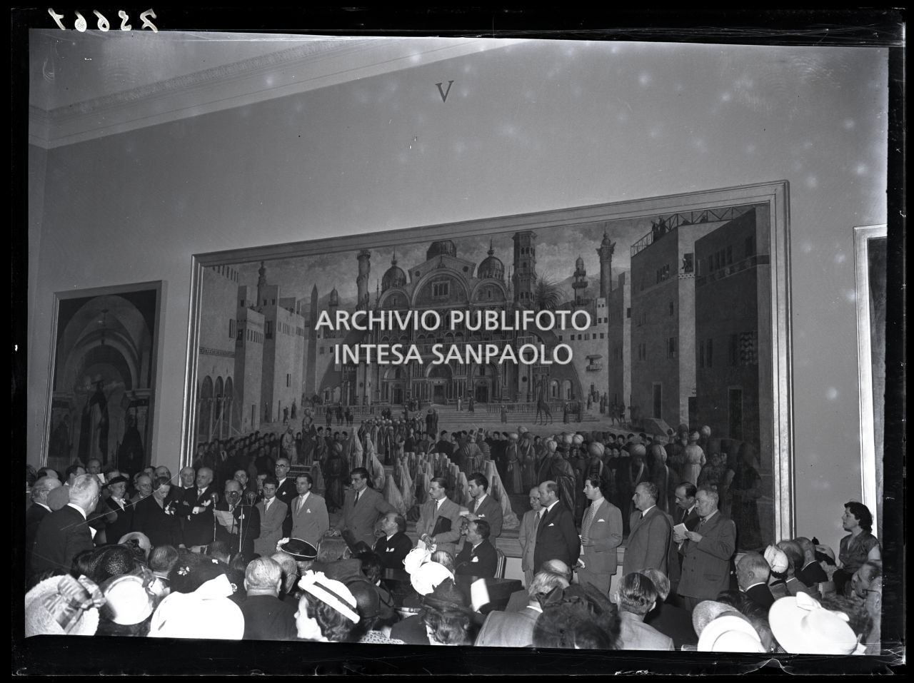 Discorso del ministro dell'Istruzione Guido Gonella in occasione della cerimonia di inaugurazione della Pinacoteca di Brera ricostruita<br>73661