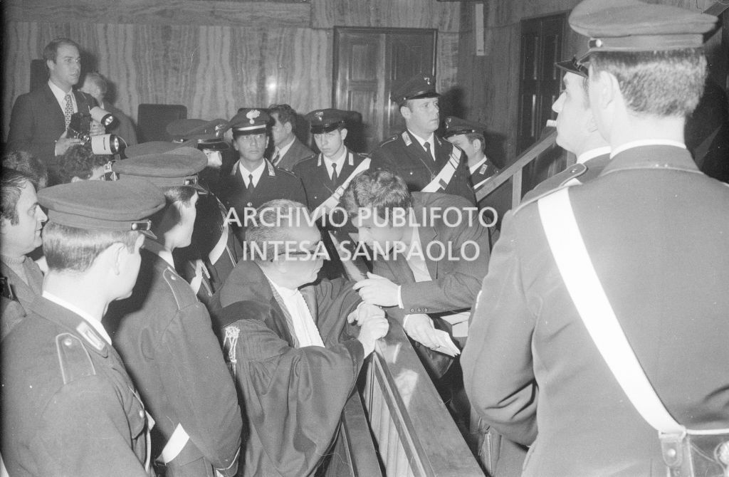 Un momento del processo in appello, ai membri della banda Cavallero, al tribunale di Milano