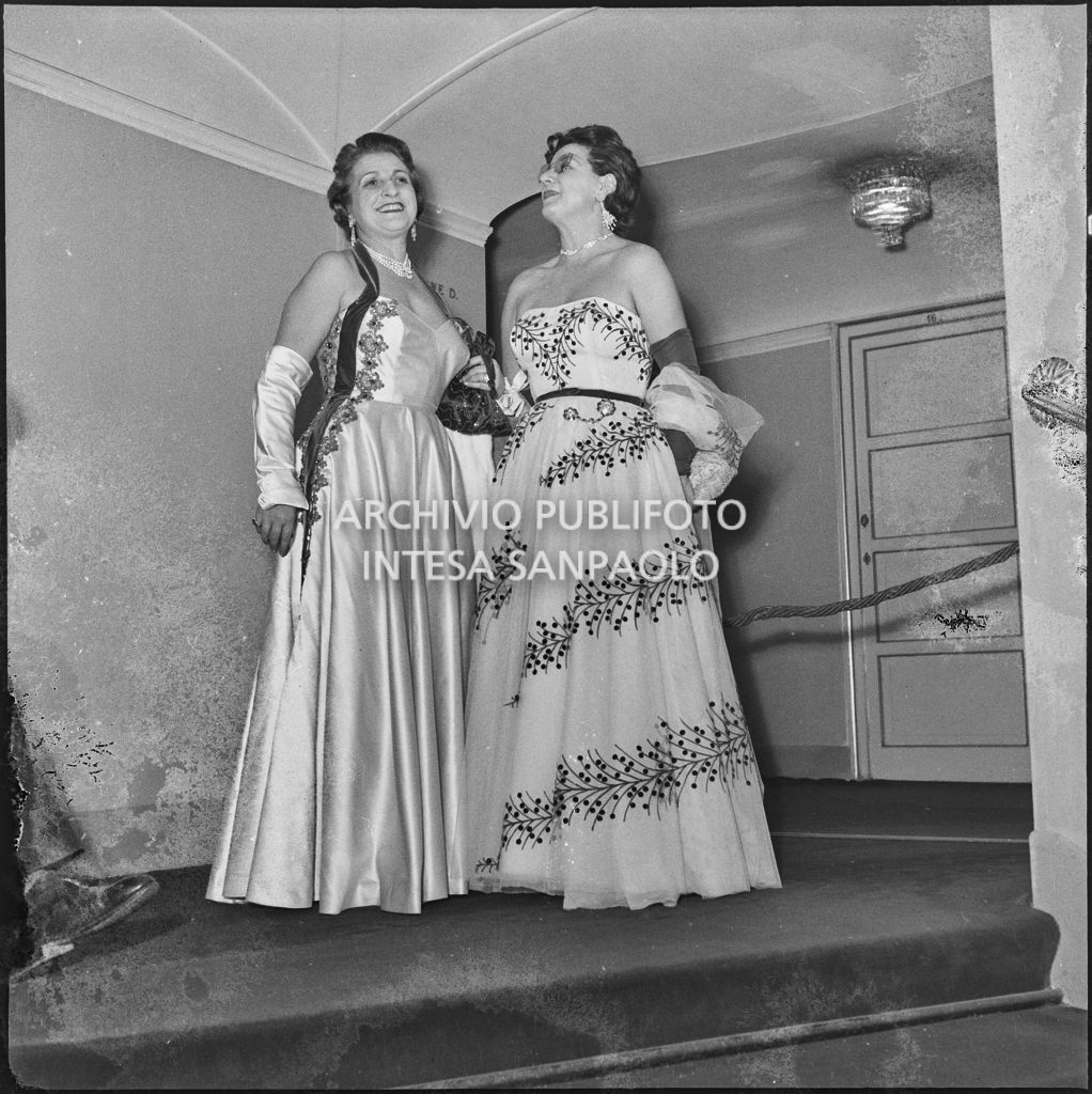 Inaugurazione della stagione lirica al Teatro alla Scala con l'opera "La Vestale", di Gaspare Spontini, con la regia di Luchino Visconti e diretta da Antonino Votto