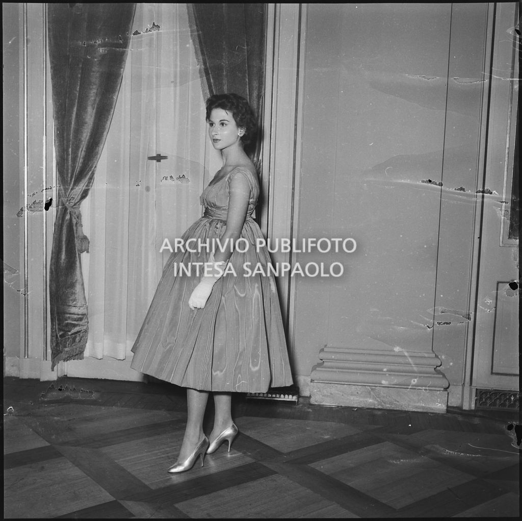 Inaugurazione della stagione lirica 1958-1959 del Teatro alla Scala con l'opera "Turandot", di Giacomo Puccini, diretta da Antonino Votto con la regia di Margherita Wallmann