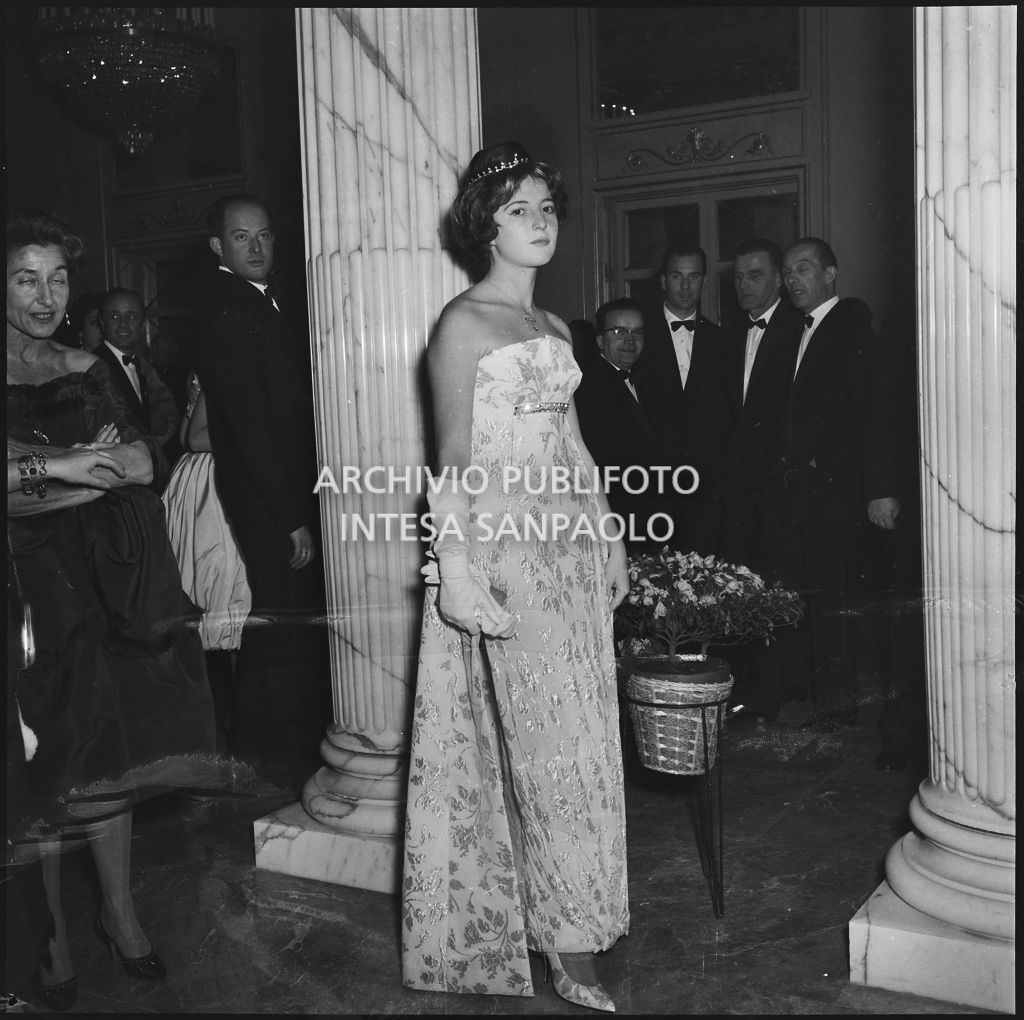 Inaugurazione della stagione lirica 1958-1959 del Teatro alla Scala con l'opera "Turandot", di Giacomo Puccini, diretta da Antonino Votto con la regia di Margherita Wallmann